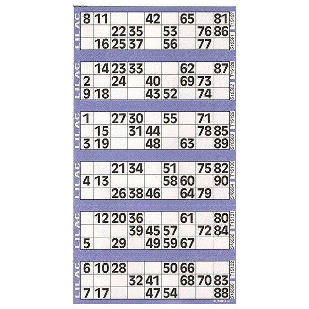 Jumbo bingo - bloc
