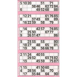 CARTALOTO- 8 Carnets de 750 Tickets Jumbo Bingo JOJBB1-04 Multicouleur Gris 