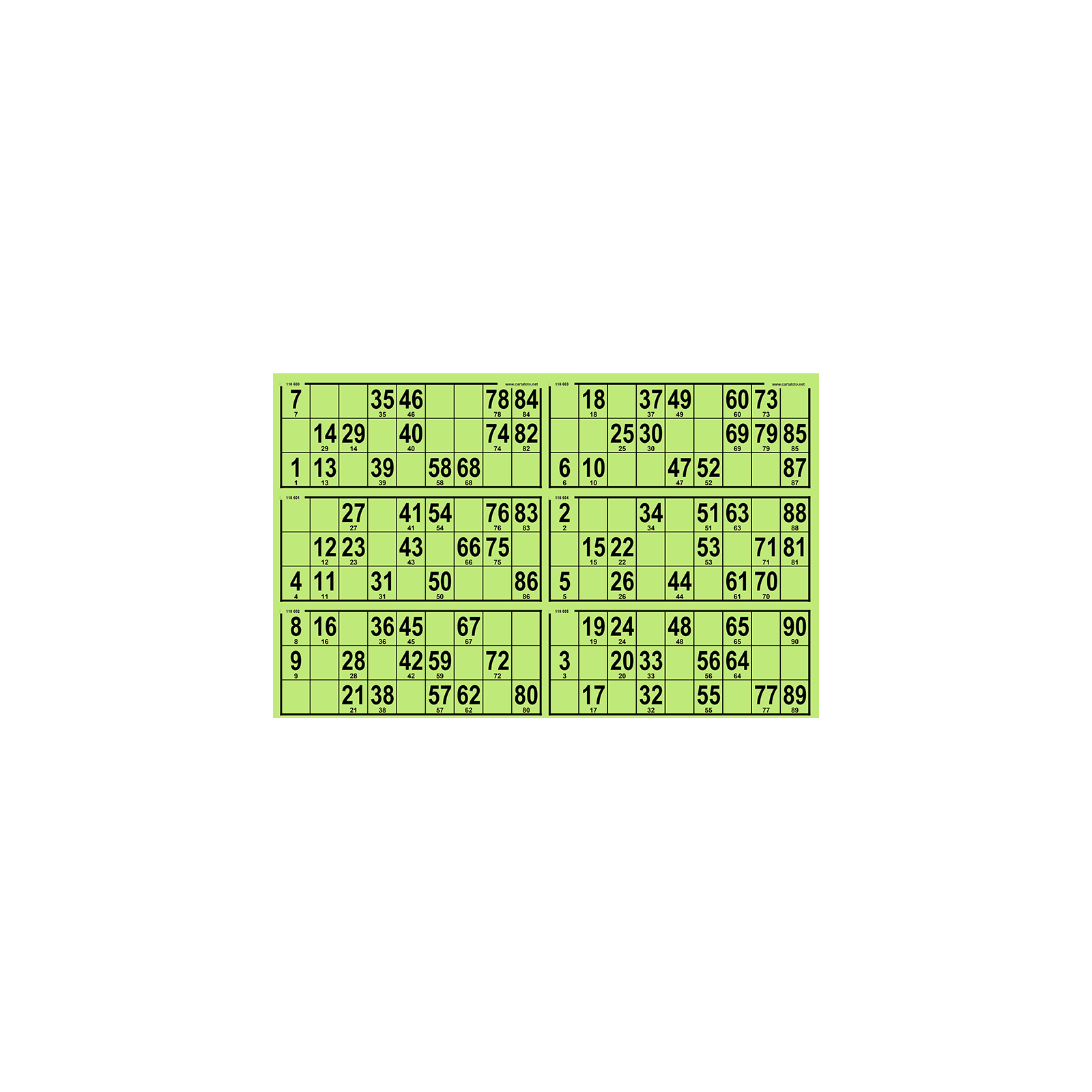84 Large bingo cards I 90 ball bingo I Hard bingo card