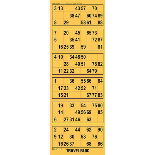 Travel Bloc - 6 grilles