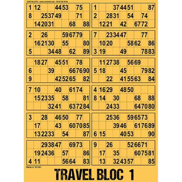 Travel Bloc - 12 Grilles