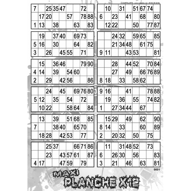 Planche Loto