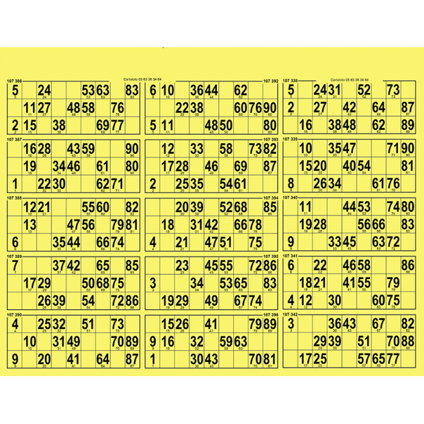 34 Planches de loto très rigide - 15 grilles