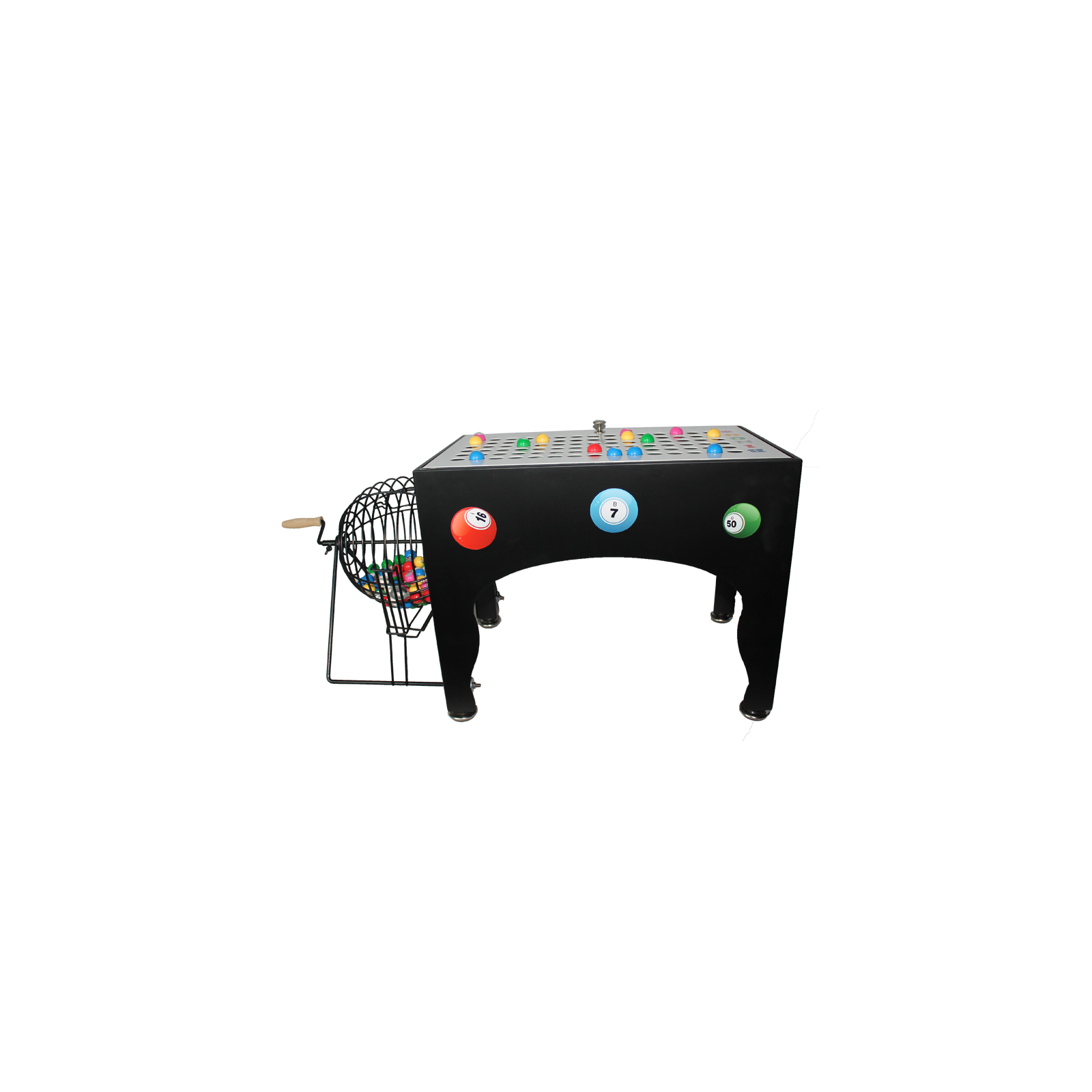 Set loto bingo avec boulier sphère métal 75 boules - jeu traditionnel - hasard- Jeux d'ambiance