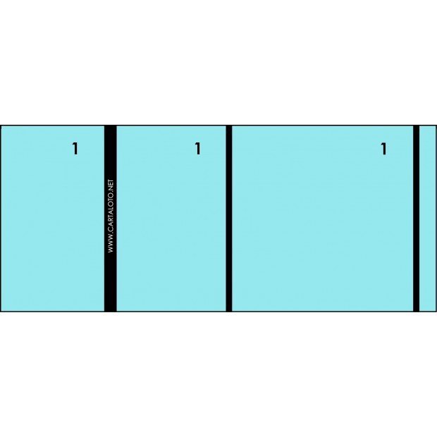 10 Booklets of 100 numbered check tickets - 3 clip parts (blank)