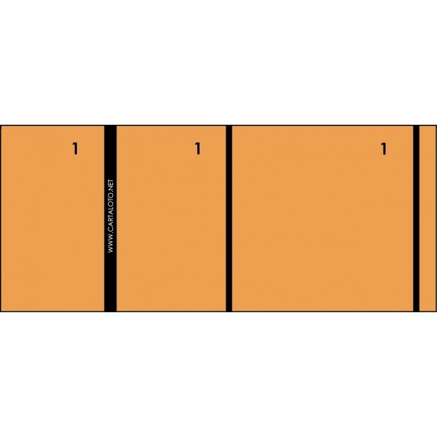 10 carnets à souche vierges de 100 tickets - 3 parties