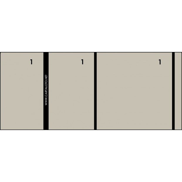 10 Booklets of 100 numbered check tickets - 3 clip parts (blank)