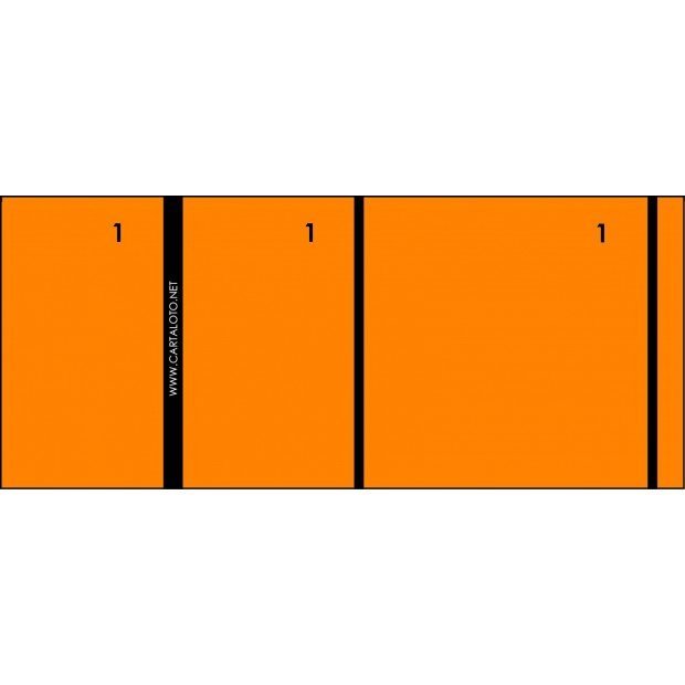 10 Booklets of 100 numbered check tickets - 3 clip parts (blank)