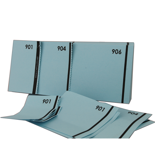 10 Booklets of 100 numbered check tickets - 3 clip parts (blank)