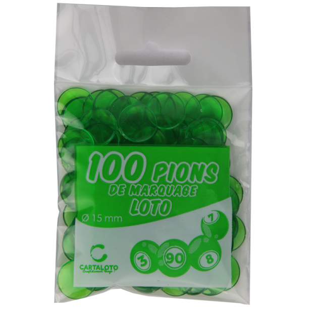 pions loto plastique