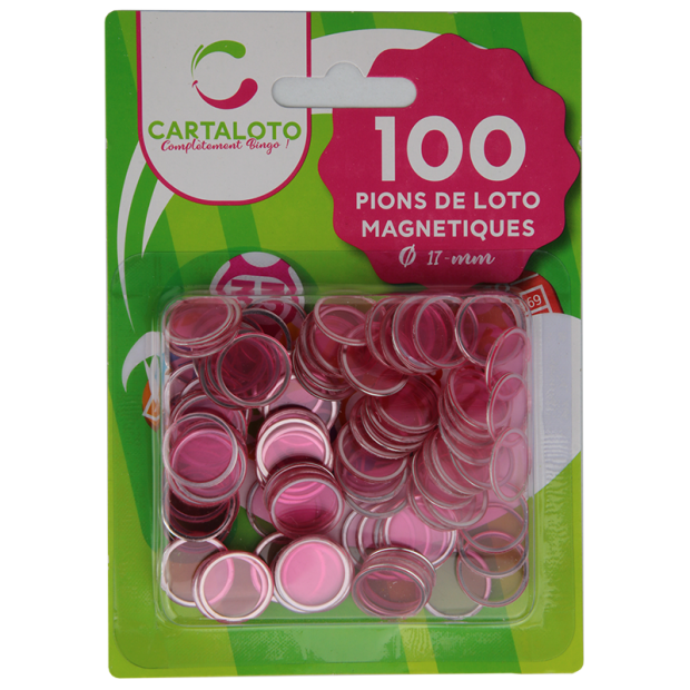 24 bags of 100 magnetic bingo chips