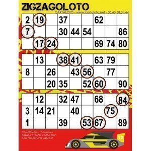 Zigzag bingo - 3 grids