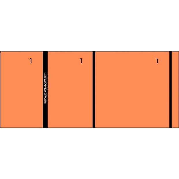 10 Booklets of 100 numbered check tickets - 3 clip parts (blank)