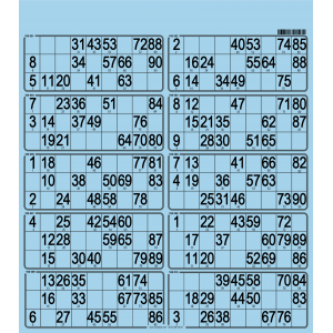 50 Planches de 10 grilles