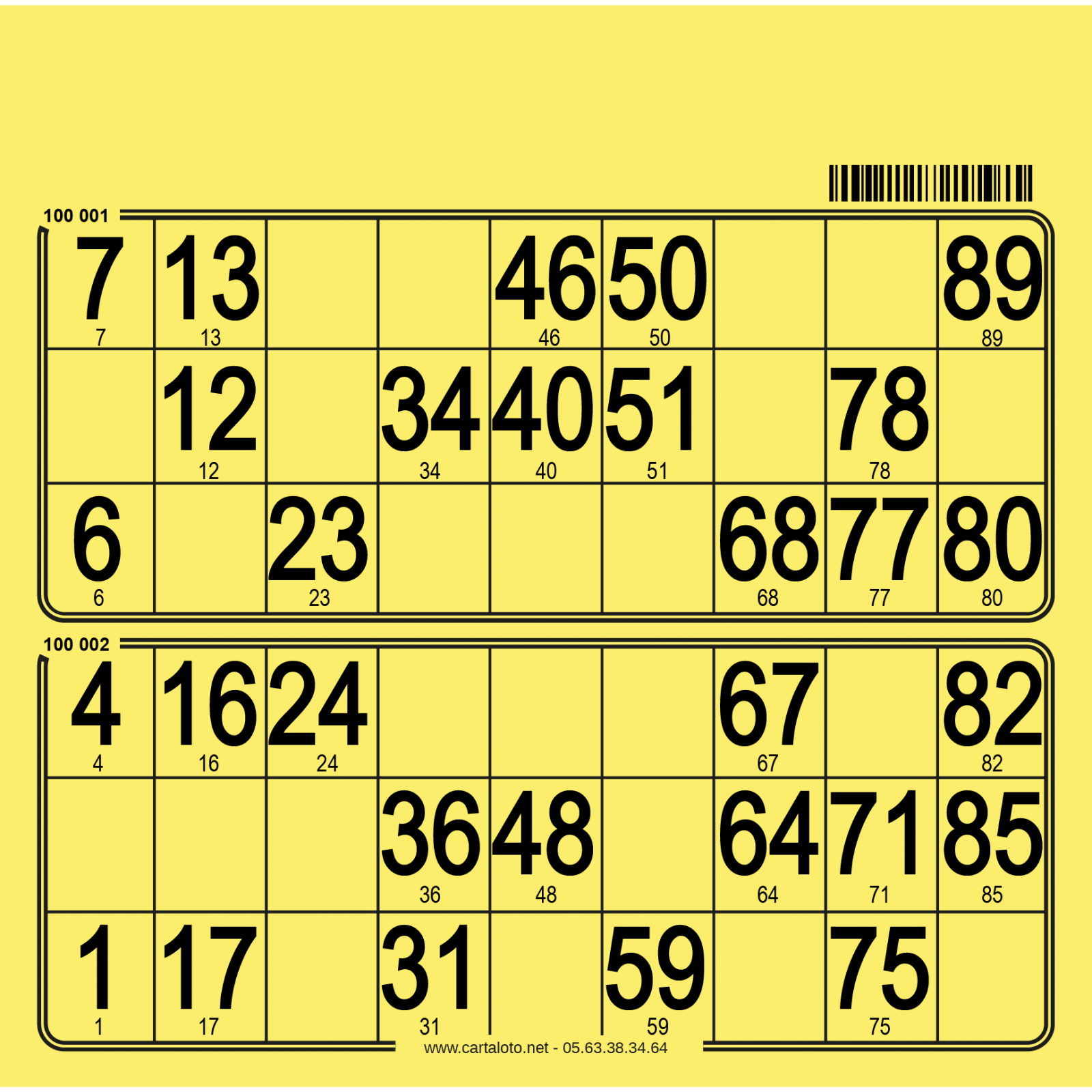 Hard bingo cards I 250 per pack I Bingo tickets I 90 ball bingo