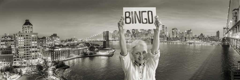 femme passionne par le bingo americain