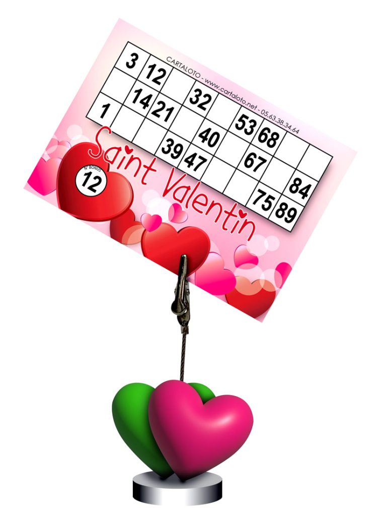 lotoclip coeur saint valentin