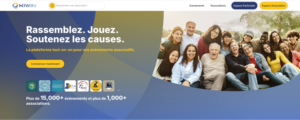 Site internet Kiwin - Screen