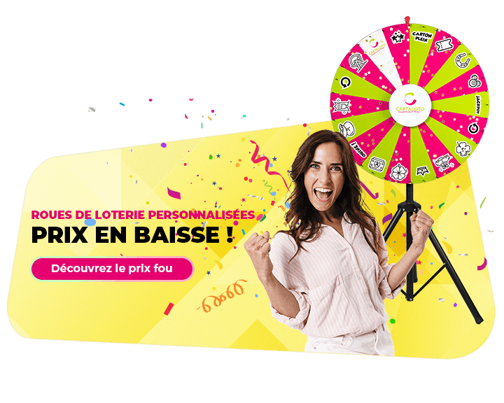 Roue de loterie personnalisable Web mobile