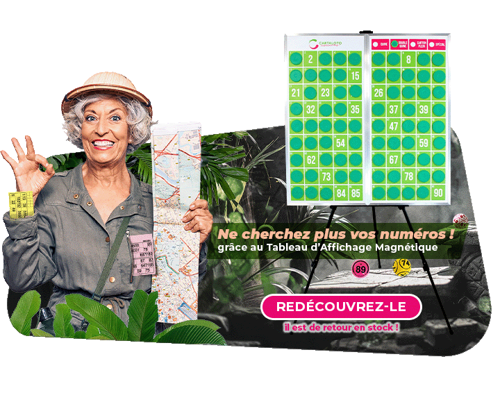 Animation - jeu -bingo - tableau magnetique - affichage des numéros - loto - associations - clubs - organisation