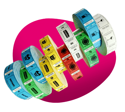 Printed Rolls of tickets