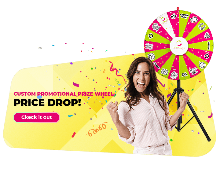 Custom promotional prize wheel EN Mobile 