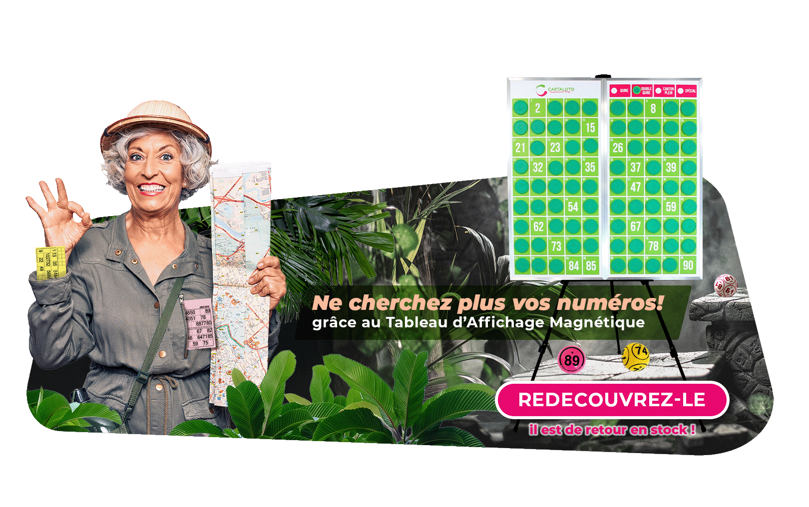 Animation - jeu -bingo - tableau magnetique - affichage des numéros - loto - associations - clubs - organisation