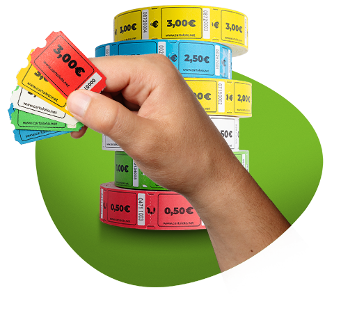 tickets en rouleaux